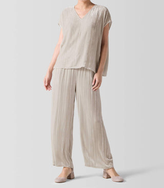 Eileen Fisher - Crushed Velvet Wide-leg Pants