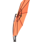 10ft Offset Hanging Market Patio Umbrella with Easy Tilt Adjustment