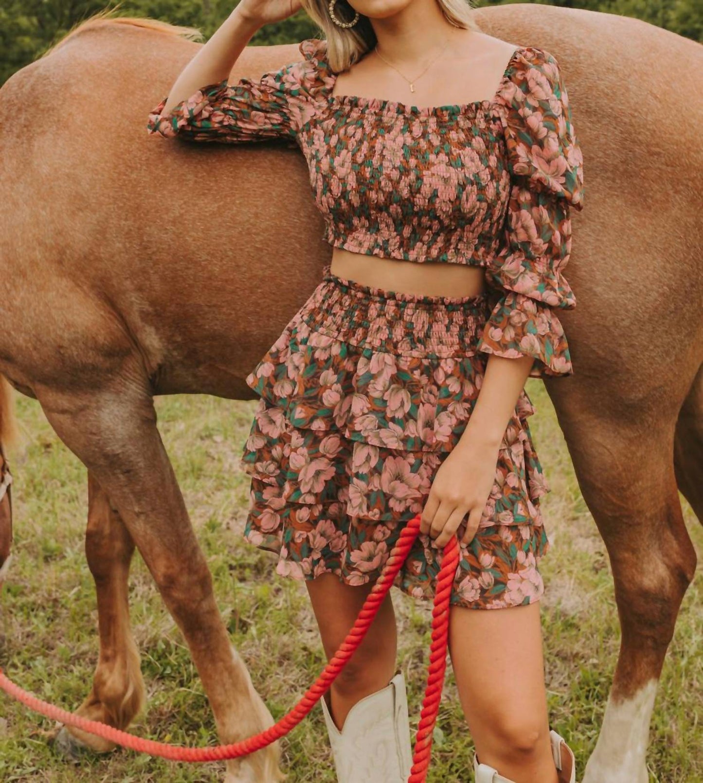 Buddylove - Nelly Smocked Two-Piece Set