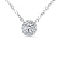 Diana M Jewels - 0.14 Cts Diamond Halo Pendant