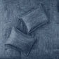 7 Piece Printed Seersucker Comforter Set Navy King