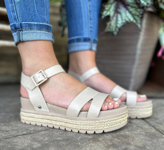 Mia - Women's Knia Ankle Strap Espadrille Platform Sandals