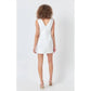 Endless Rose - Cutout V-neck Mini Dress