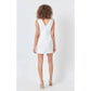 Endless Rose - Cutout V-neck Mini Dress