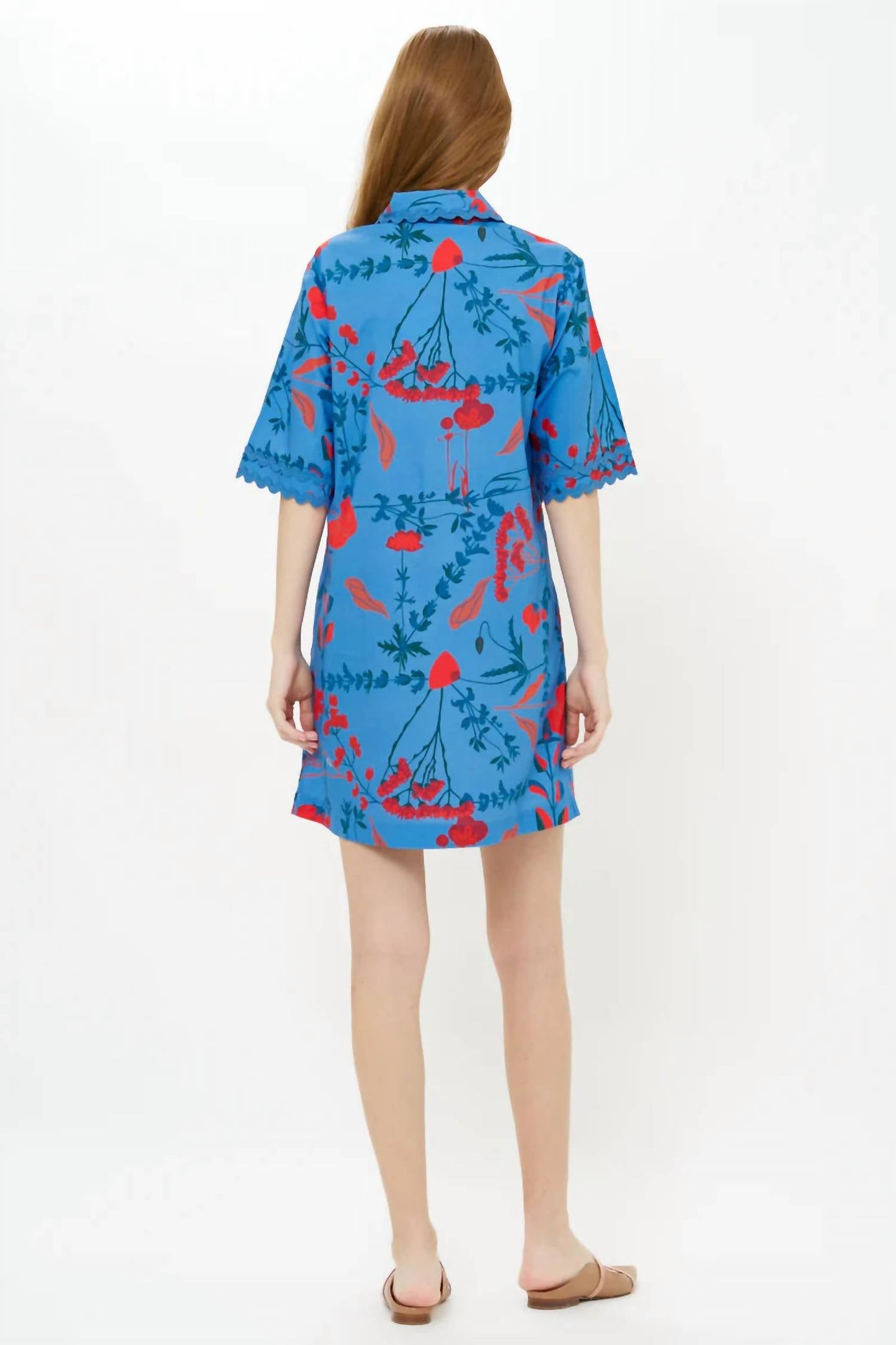 Oliphant - Collared Mini Shirt Dress