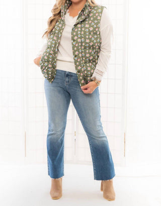 Tcec - Floral Puffer Vest