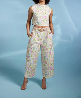 Sasha+Z - Floral Printed Cotton Pants