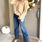 Lovesoft - Long Sleeve Waffle Knit Sweater