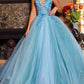 Jovani - Floral Embroidered Bodice Ballgown