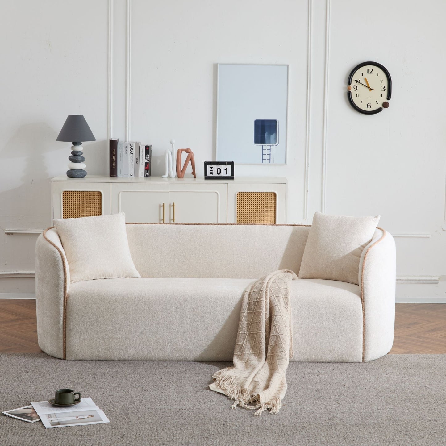Coral Curved Sofa, 3 Seater