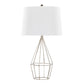 Diana 29" Contemporary Metal Table Lamp Set in Polished Nickel