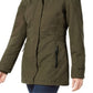 Free Country Women's Parka Coat With Attached Faux Fur Hood Green Size Medium