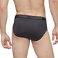 Calvin Klein Men's 3 Pack Microfiber Stretch Low Rise Briefs Black Size Medium