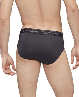 Calvin Klein Men's 3 Pack Microfiber Stretch Low Rise Briefs Black Size Medium