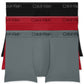 Calvin Klein Men's 3 Pack Microfiber Stretch Low Rise Trunks Black Size X-Large