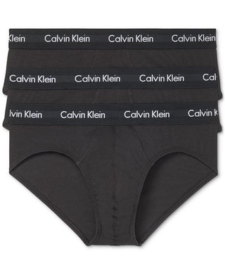 Calvin Klein Men's 3 Pack Stretch Cotton Briefs Black Size X-Large