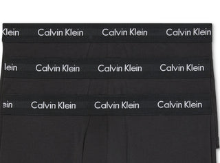 Calvin Klein Men's 3 Pack Stretch Cotton Trunks Black Size Medium