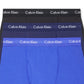 Calvin Klein Men's 3 Pack Stretch Cotton Boxer Briefs Blue Size Medium
