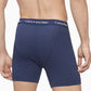 Calvin Klein Men's 3 Pack Stretch Cotton Boxer Briefs Blue Size Large