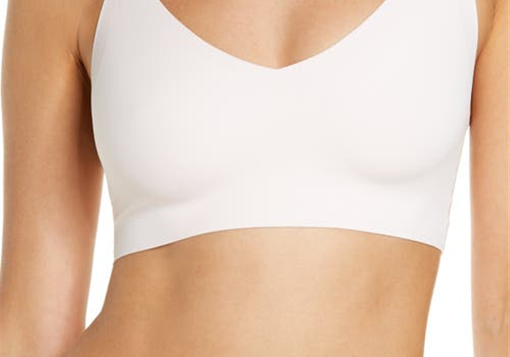 True & Co Women's Triangle Strap Bra - Size L, Black