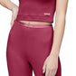 Calvin Klein Women's Pure Ribbed Cropped Tank Red Size Large