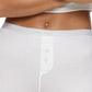 Calvin Klein Women's Pure Ribbed Boyshort Boxers White Size X-Large