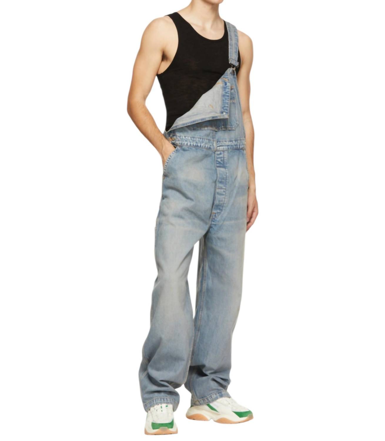 Amiri - Topstitching Denim Overalls