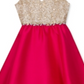 Rare Editions Big Girl's Embellished Metallic & Satin Dress Pink Size 10