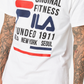 Fila Men's Original Fitness Logo Graphic T-Shirt White Size Medium