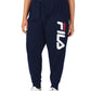 Fila Men's Plus Stand Graphic Drawstring Waist Jogger Pants Blue Size 4X