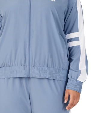 Fila Women's Jovia Zip Front Logo Track Jacket Blue Size 4X