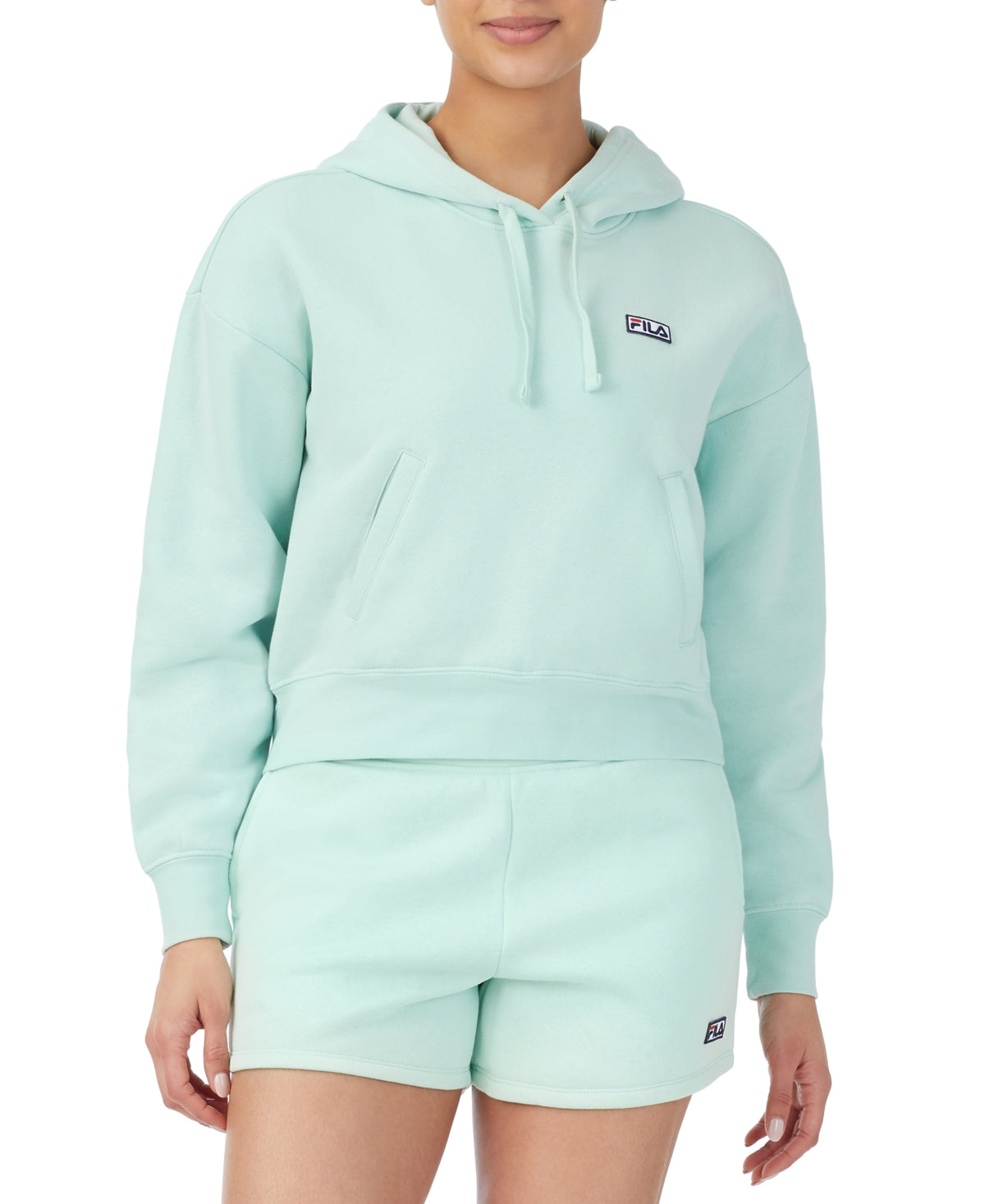 Fila Women's Marina Fleece Hoodie Green Size X-Small