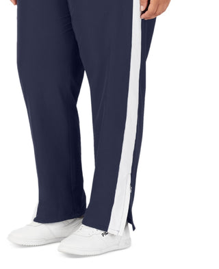 Fila Women's Jovia Mid Rise Contrast Trim Track Pants Blue Size 2X