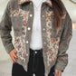 1 The Woman - Ribbed Retro Floral Patchwork Jacket