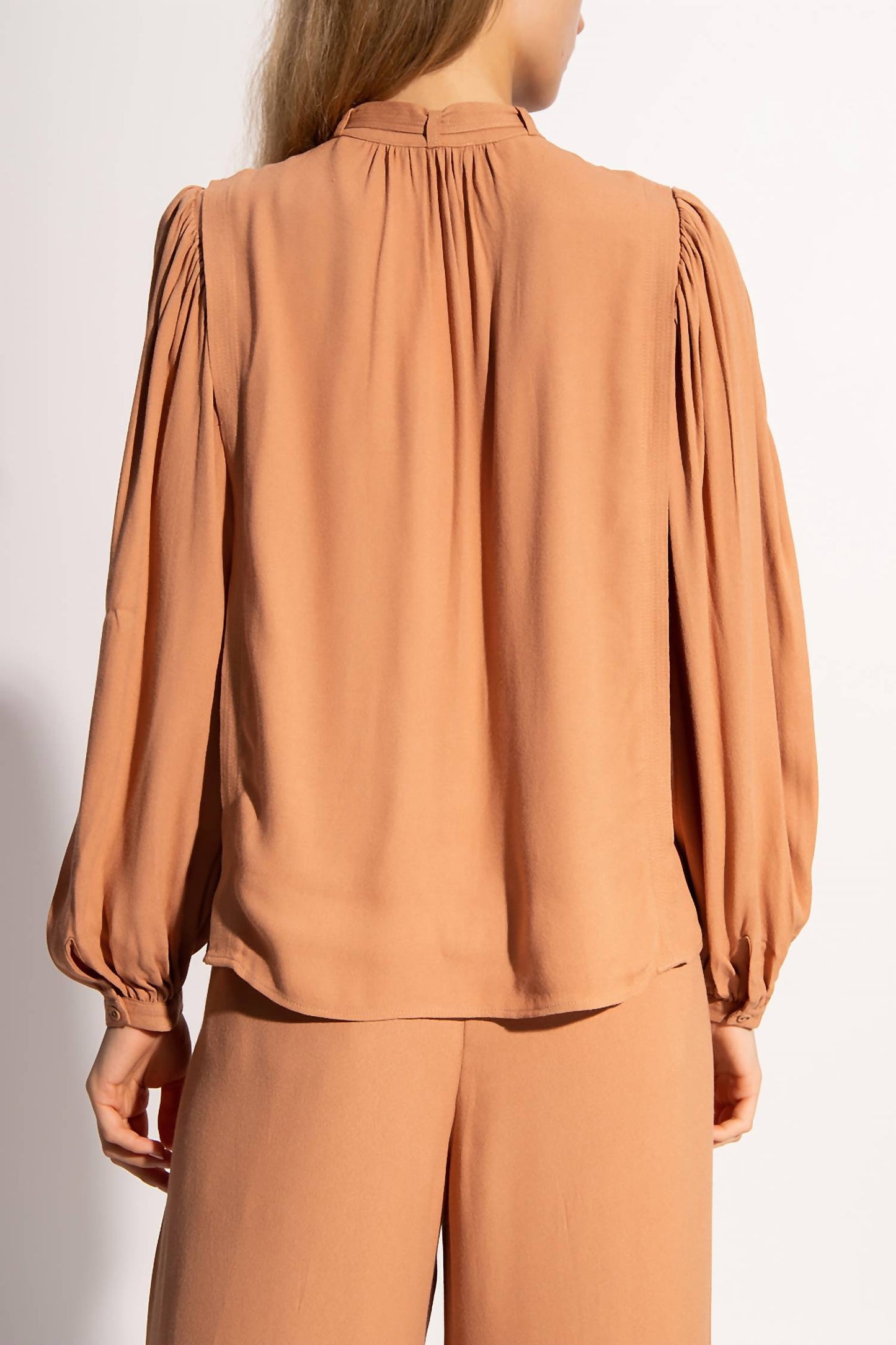 Ulla Johnson - Clemens Long Sleeve Tie Bow Blouse