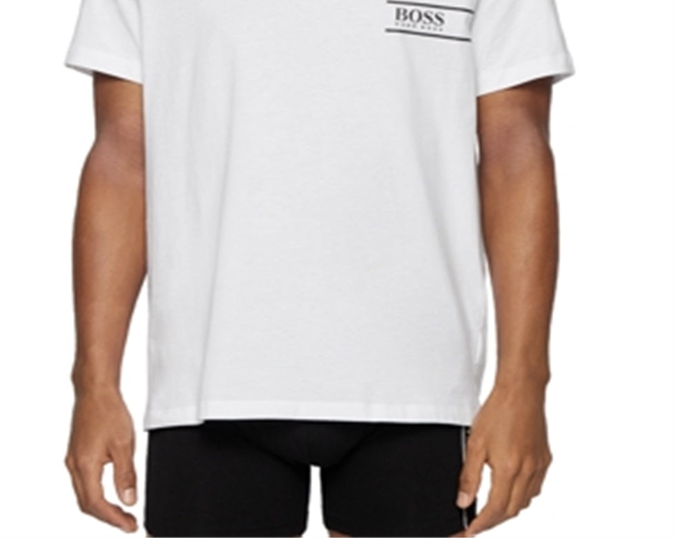Hugo Boss Men's Bodywear Logo Tee White Size X-Large