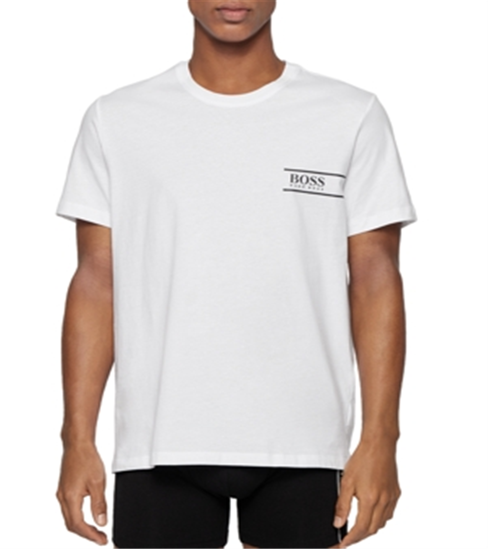 Hugo Boss Men's Bodywear Logo Tee White Size X-Large