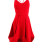 B Darlin Junior's Strappy High Low Dress Red Size 0