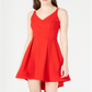 B Darlin Junior's Strappy High Low Dress Red Size 0