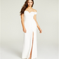 B Darlin Junior's Off The Shoulder Gown White Size 5-6