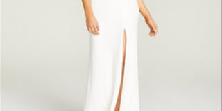 B Darlin Junior's Off The Shoulder Gown White Size 5-6