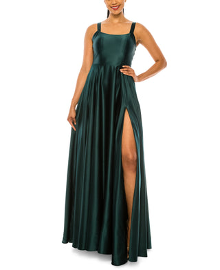 B Darlin Junior's Open Back Gown Green Size 11-12
