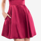 B Darlin Junior's Satin Fit & Flare Dress Red Size 5-6