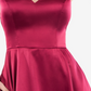B Darlin Junior's Satin Fit & Flare Dress Wine Size 11/12