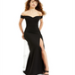 B Darlin Women's Short Sleeve Off Shoulder Full Length Dress Black Size 2TB