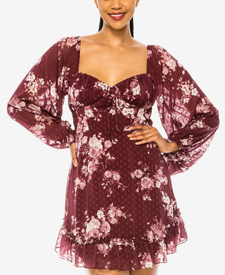 B Darlin Junior's Emma Sweetheart Neck Dress Red Size 13-14