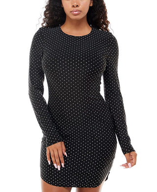 B Darlin Junior's Studded Bodycon Dress Black Size Large