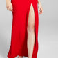 B Darlin Women's Cut Out One Shoulder Evening Dress Red Size 17-18