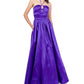 B Darlin Junior's Halter Tie Taffeta Gown Purple Size 56