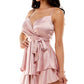 B Darlin Junior's Surplice A Line Dress Pink Size 56